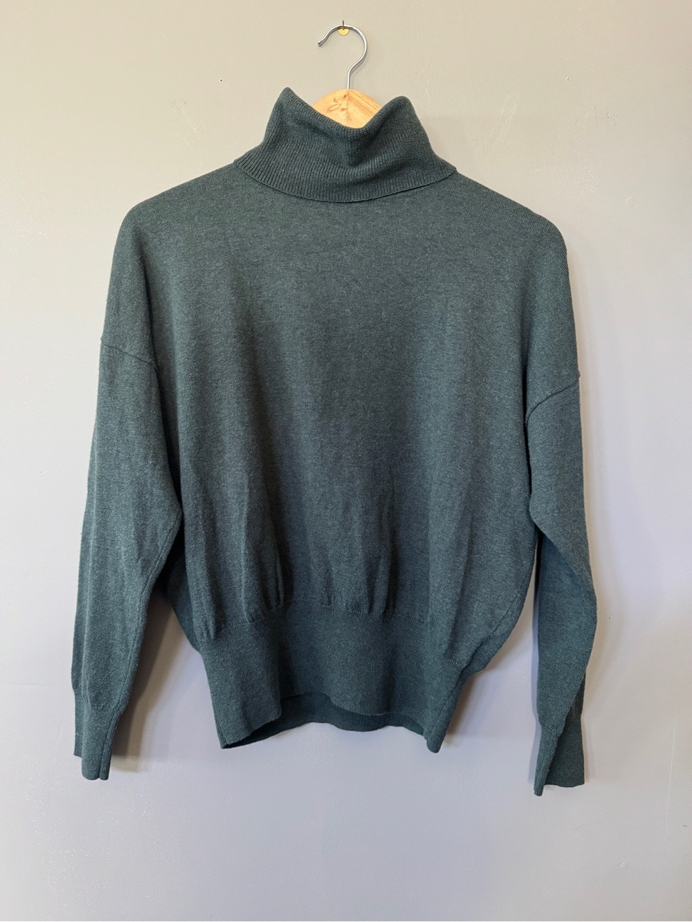NWOT Madewell | Women's Forest Green Brookhaven Turtleneck Sweater
